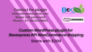 Custom WordPress plugin for Bexexpress API WooCommerce shipping